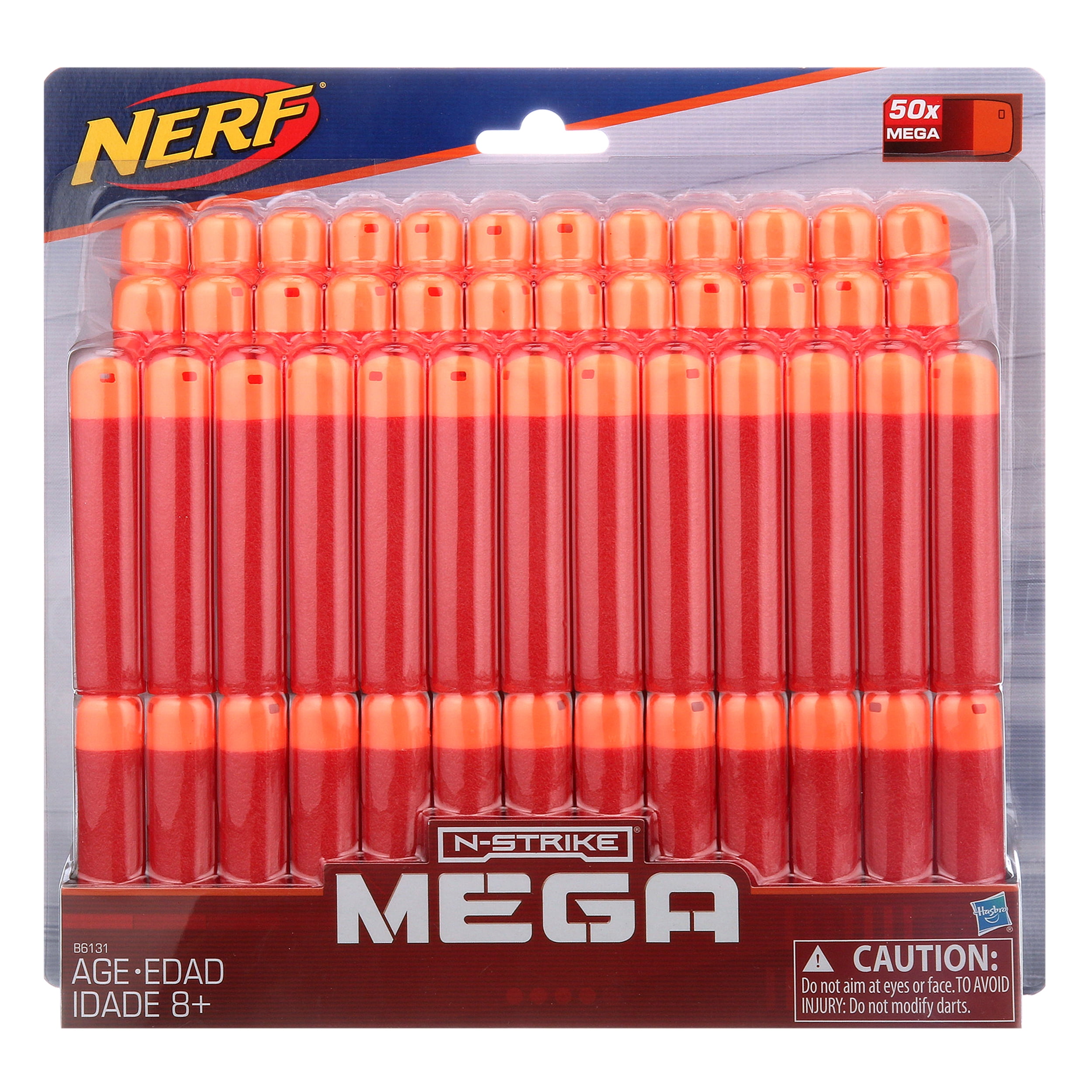 Nerf N-Strike Mega Dart Refill (50 pack of darts), Ages and Up -