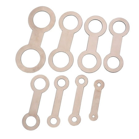 

NUOLUX 8PCS/Set Saxophone Pad Leveling Rings Sax Leveling Tool Pads Repair Tool for Saxophone Flute Clarinet (Silver)