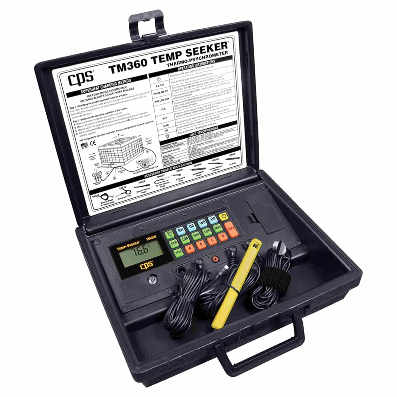 CPS Products TM360A Temp Seeker Precision Thermo-Psychrometer