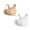 White, variant on Xfvqtps 2PC Women Sports Bra for Large Breasts Front Multi Row Buckle Adjustable Shoulder Strap Elastic Yoga Workout Bras Beige