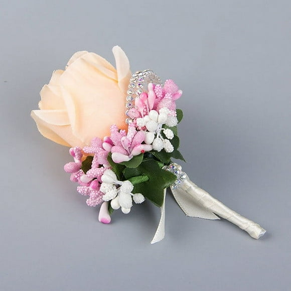 Outdoor Spring Summer Decoration Stiwee Rose Wrist Corsage Bracelet, Corsage And Corsage Prom Rose Corsage Corsage Wristband Set For Wedding Anniversary Prom Party