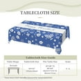 thumbnail image 5 of Happy Hanukkah with Menorah Tablecloth Jewish Chanukah Tablecloths Rectangle Waterproof Wipeable Table Cloth Cover for Dinning Room 60" X 84", 5 of 5