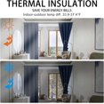 thumbnail image 4 of LKYUHGS-Blackout Curtains for Bedroom\u2013 Thermal Insulated,Noise Reducing Room Darkening Rod Pocket Curtains for Living Room, Set of 2 Panels with Tiebacks, 42 x 63 inch Long, Greyish White, 4 of 4