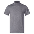 thumbnail image 4 of Ropa para hombre Camiseta de manga corta con cuello simulado Tops Camiseta interior Casual Verano Color sólido Camisetas ajustadas Top, 4 of 4