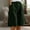 X-261Army Green, variant on ZHOGXU Women'S Shorts Cute Soft Solid Color Elastic Waist Button Comfortable Breathable Knee Length Shorts With Pockets For Casual Daily Wear，Army Green，L
