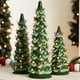thumbnail image 1 of Juego de 3 árboles de Navidad de cerámica Best Choice Products, 1 of 7