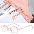 thumbnail image 2 of Women Rimless Tinted Reading Glasses Blue Light Blocking Elegant Readers, 2 of 2