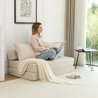 Z-HOM Folding Sofa Bed, Adjustable 6 Inch Floor Couch with Memory