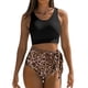 thumbnail image 1 of Conjunto de bikini para mujer, cintura alta, estampado floral, traje de baño de dos piezas con lazo lateral, 1 of 5