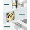 thumbnail image 3 of Square Passage Door Handles Interior Matte Door Handles Indoor Keyless Non-Locking Lever Set for Hallway or Closet Doors Reversible for Right/Left Handed Door, 3 of 6