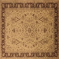 thumbnail image 1 of Ahgly Company Indoor Square Oriental Brown Traditional Area Rugs, 5' Square, 1 of 4