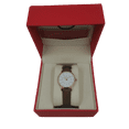 thumbnail image 6 of I-TEM Innovation by Temi Women's 15 mm Time-goddess Stainless Steel Leather Wristwatch, Brown I-TW645, 6 of 12