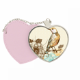 thumbnail image 1 of Colorful Pencil aves flowes Bolsa de viaje Mirror maquillaje corazón rosa, 1 of 4