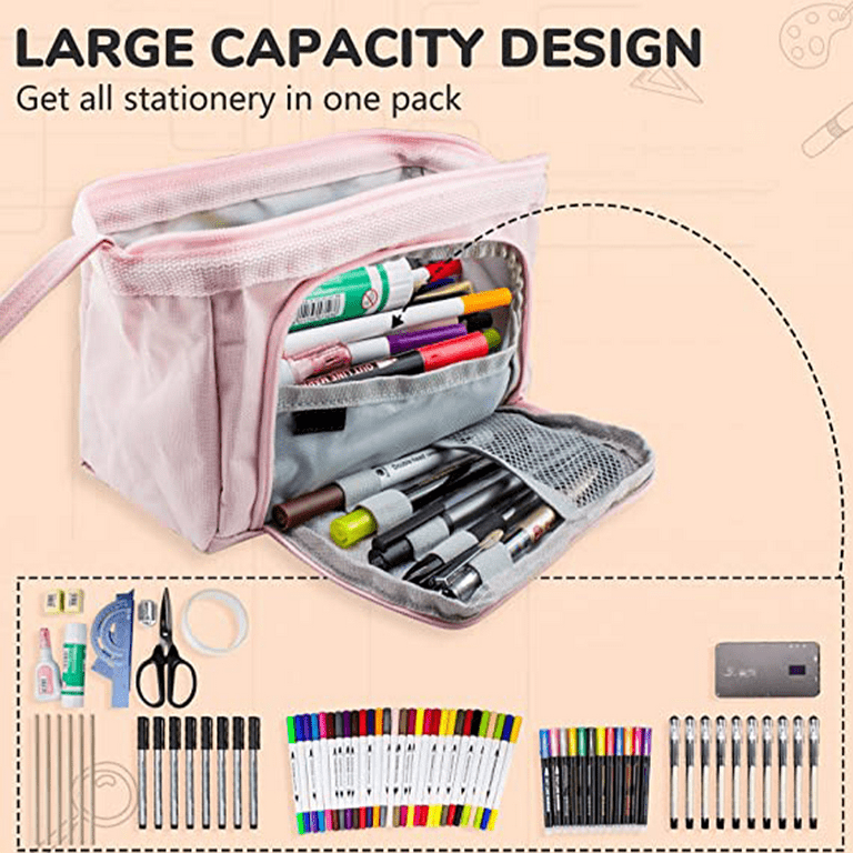 Large Capacity Pencil Case Pencil Pouch Box, Extra Large Pencil