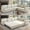 Beige, variant on JIE LISHUN 118" L Shaped Sectional Sleeper Sofa Couch with Pull Out Bed - Oversize Convertible Sleeper Sofa for Living Room,Apartment,Office,Chenille,Blue
