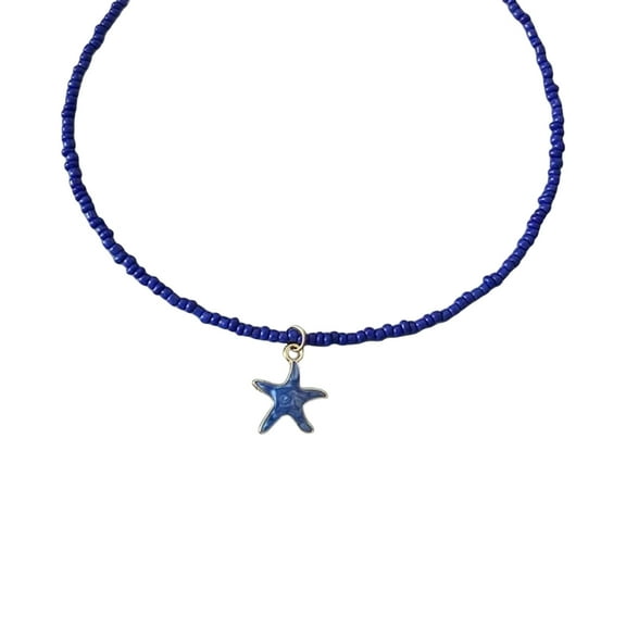 Ciwanning Elegant Starfishes Beaded Necklace for Everyday Wear or Special Occasions Portable and Sturdy Jewelry for Women