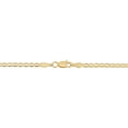 thumbnail image 3 of KoolJewelry 18k Yellow Gold 2.4mm Semi Solid Mariner Link Necklace (18 inch), 3 of 4