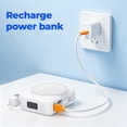 thumbnail image 5 of 20000mAh Portable Charger Power Bank 22.5W Fast Charging,Magnetic Wireless Charger for iPhone 17/16/15/14,Portable Phone Charger for Apple Watch AirPods, 3 in 1 Battery Pack Travel Essentials(White), 5 of 10