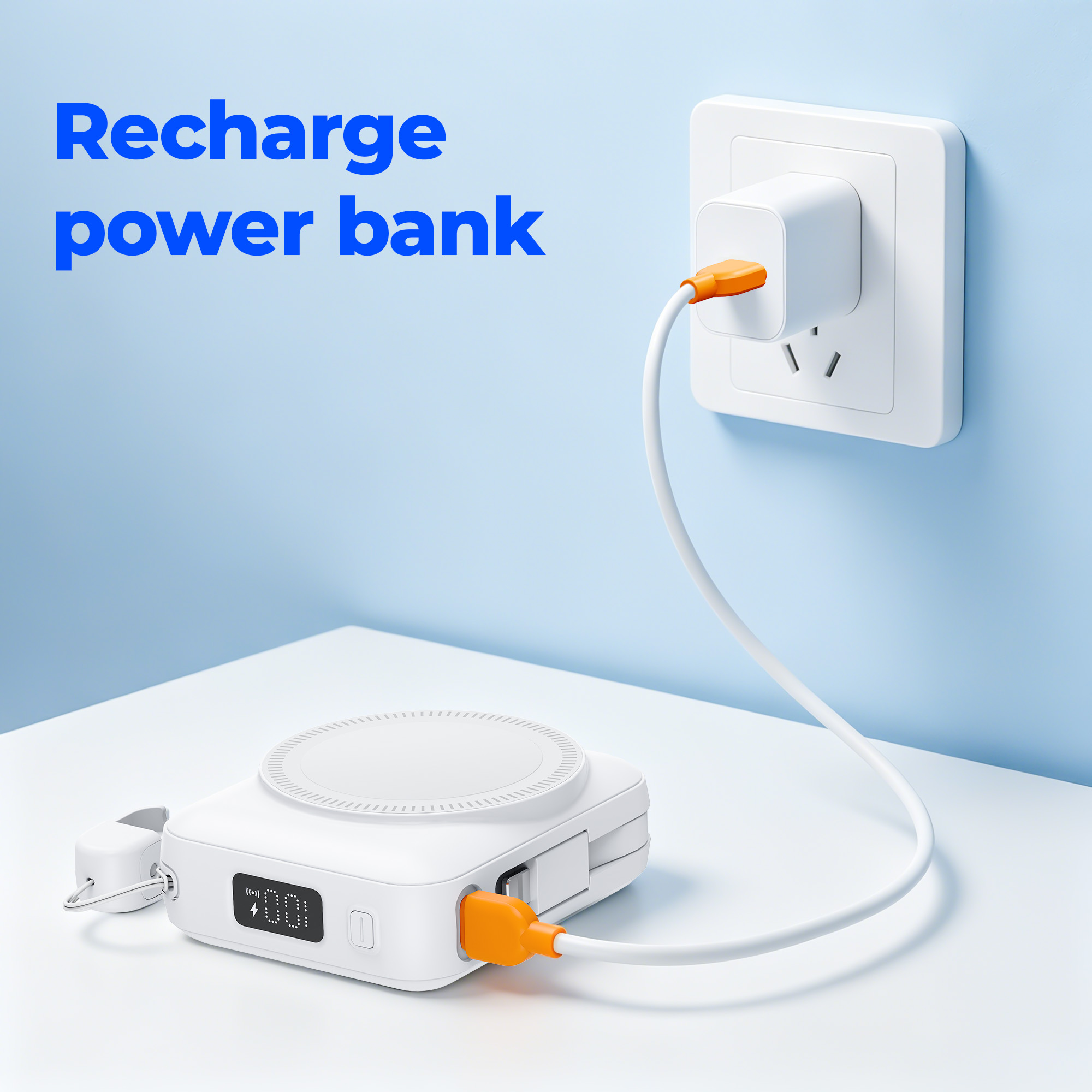 Yelomin 20000mAh Wireless Power Bank with Magnetic Charger photo 5