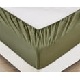 thumbnail image 5 of Chezmoi Collection 4-Piece Olive Green Sheet Set Twin - Extra Soft Breathable Brushed Microfiber Bed Sheets with 15" Deep Pocket & 2 Pillowcases, 5 of 5