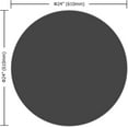 thumbnail image 3 of 24"" Inch Round Tempered Glass Table Top Black Glass 1/4"" Inch Thick Round Polished Edge, 3 of 8