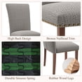 thumbnail image 4 of EOP Modern Upholstered Dining Chairs Set of 4, Tufted Parsons Dining Room Chair with Nailhead Trim, Armless Kitchen Side Chair with Wood Legs, Brown/Boho, 4 of 9