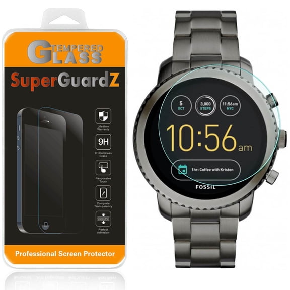 [2-Pack] For Garmin Forerunner 945 Music - SuperGuardZ Tempered Glass Screen Protector, Anti-Scratch, 9H Hardness, Anti-Bubble, Anti-Shock