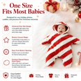thumbnail image 2 of Christmas Baby Starfish Onesie, Warm Romper, Soft Hooded Bodysuit, Cozy Winter Jumpsuit Outfits for Boys Girls, 2 of 6