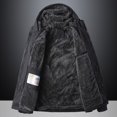 thumbnail image 1 of Chaqueta cálida para exteriores resistente al viento y al agua, chaqueta para hombre, ropa acolchada de algodón grueso con vellón agregado, abrigo informal acolchado de algodón para hombre, traje de, 1 of 1