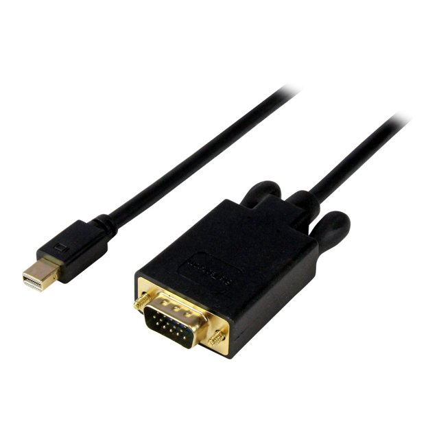 StarTech.com 6 Pieds Mini DisplayPort to VGA Cable 6 Pieds - Active - 1920x1200 - mDP to VGA Adapter Cable for Your Computer Monitor (MDP2VGAMM6B) - Câble Adaptateur - Mini DisplayPort (m) vers HD-15 (VGA) (m) - DisplayPort 1.2/Thunderbolt - - Actif, 1920 x 1200 (WUXGA) support - Noir