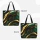 thumbnail image 2 of Fotbe Green Marble Bolsa Tote con Estampado para Mujer, Bolsos con Cremallera, Bolsa de Hombro Casual de Gran Capacidad con Bolsillos Internos, 2 of 7