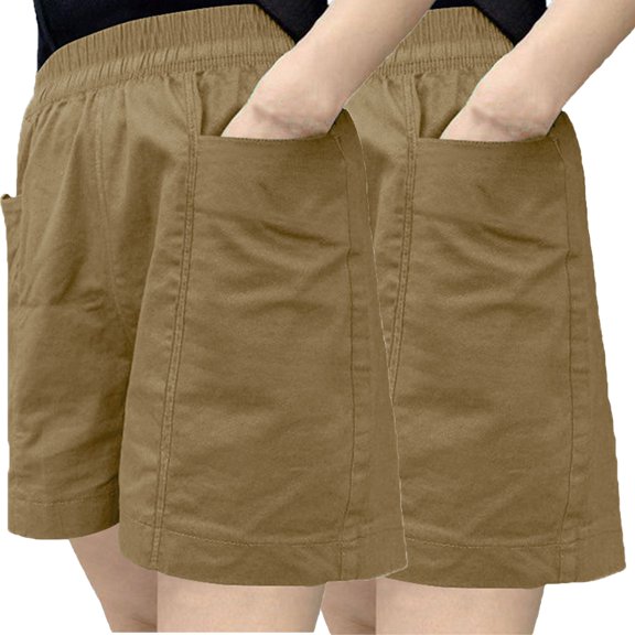 Audhol Cotton Shorts for Woman, 2 Piece Set of Slim Fit Pure Cotton Sports Shorts Summer Women's Loose High Waisted Jacket Mid Length Pants Casual Wide Leg Shorts Shorts for Women A L