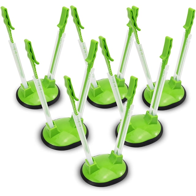 Soportes para bolsas de preparación, soporte para bolsa de preparación de alimentos/bolsa de plástico para congelador/soporte para bolsa, planificación de comidas/paquete de 4/4 Uds.