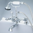 thumbnail image 5 of Water Creation F6-0007-01-AL Vintage Classic 7 in. Spread Deck Mount Tub Faucet - Chrome, Silver, 5 of 5