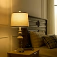 thumbnail image 6 of 27.5"  Table Lamps Set of 2 Bedside Nightstand Lamp with USB C+A Ports & AC Outlet, 3 Way Dimmable Touch Lamps for Bedroom Living Room Office Hallway Rustic Traditional Lamp, 6 of 14