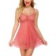 thumbnail image 1 of Encaje Babydoll Lencería Sexy Mini Chemise Malla Boda Camisón Camisón de novia Fokelyi WRMH-1294-12, 1 of 6