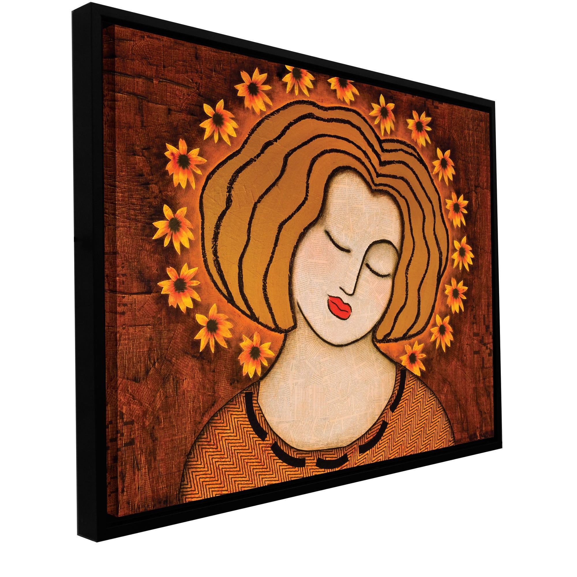 ArtWall Gloria Rothrock's Flowering Intuition , Gallery-Wrapped Floater-Framed Canvas