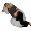 Living Healthy Products Grey Jersey Replacement Cover Blue For Comfort Body Pillow