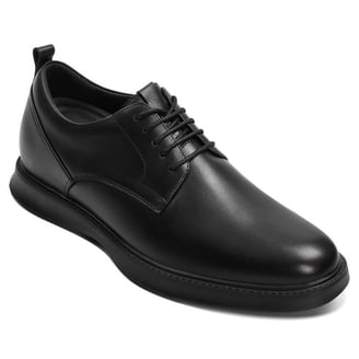 CMR CHAMARIPA Elevator Derby Shoes For Men Black Leather  display picture 1