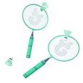 thumbnail image 3 of Children Badminton Rackets, Iron Alloy Kids Durable Badminton Set  for Playground Mint Green, 3 of 8