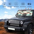thumbnail image 6 of Bingfone Tropical Summer Palm Car Windshield Sunshade,Sun Foldable Sun Shield Sun Visor For Car - Small, 6 of 9