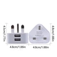 thumbnail image 2 of 1A UK Standard USB Travel Charger, 3 Ports for Phones/Tablets, Compact Durable Overcharge Protection, 2 of 5