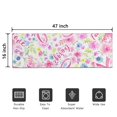 thumbnail image 5 of Pink Breast Cancer and Pioneer Flower Door Rugs,Washable Non Slip Door Mats Indoor,Decorative Door Mats,Entry Mat Indoor for Entrance,Bedroom,Kitchen,Bathroom,16"x47", 5 of 6