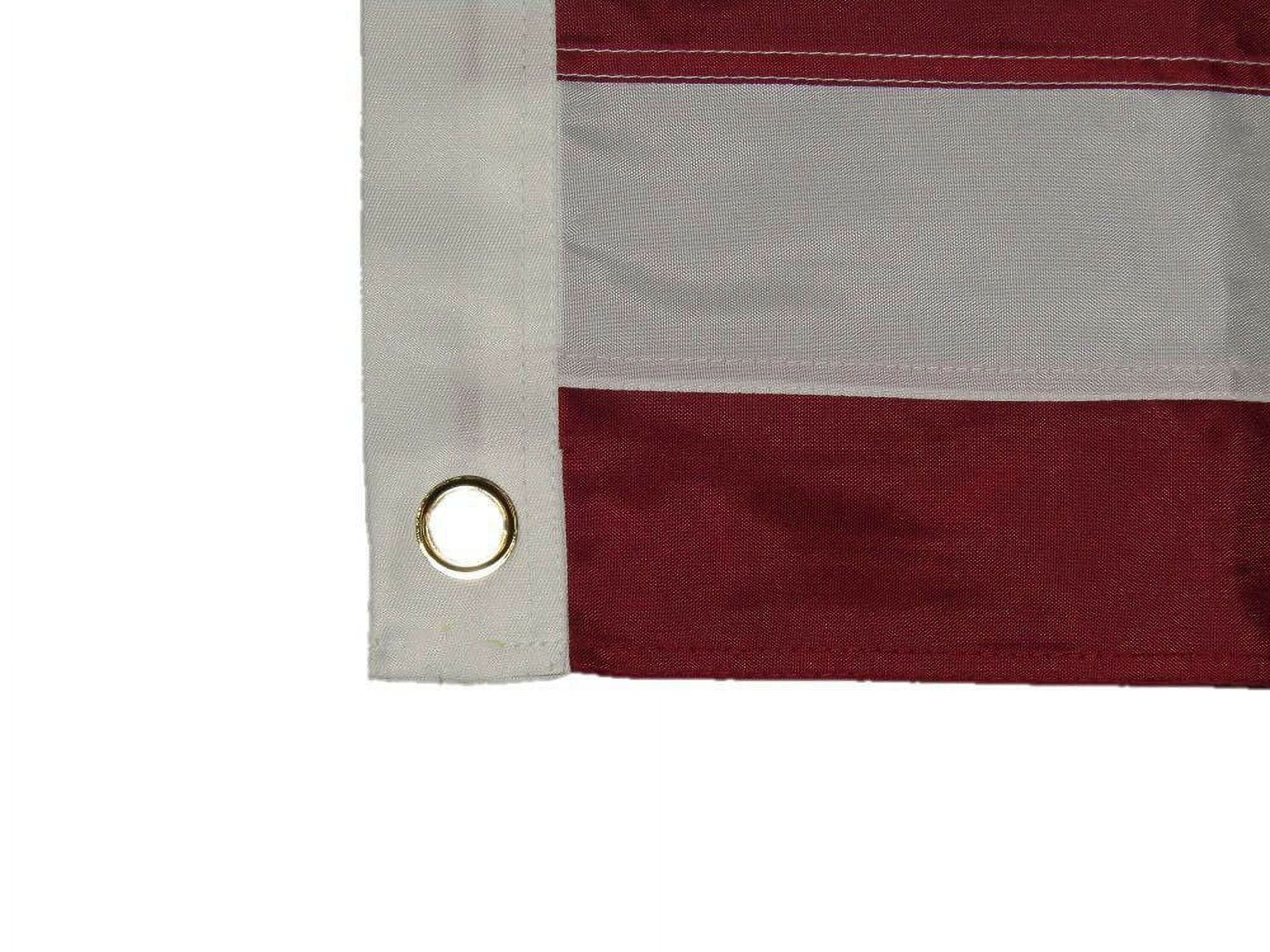 3x5 Embroidered USA American 48 Star Sewn Nylon Flag Stars 3'x5' Old Glory 210D