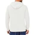 thumbnail image 3 of Thrilos Mens Hoodies Long Sleeve Plaid Sweatshirts Pullover Drawstring Hooded Sweatshirts with Kangaroo Pocket, 3 of 7