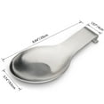 thumbnail image 4 of Stainless Steel Spoon Rest, 9.8 x 3.7 Inch (Silver 1PC), 4 of 8
