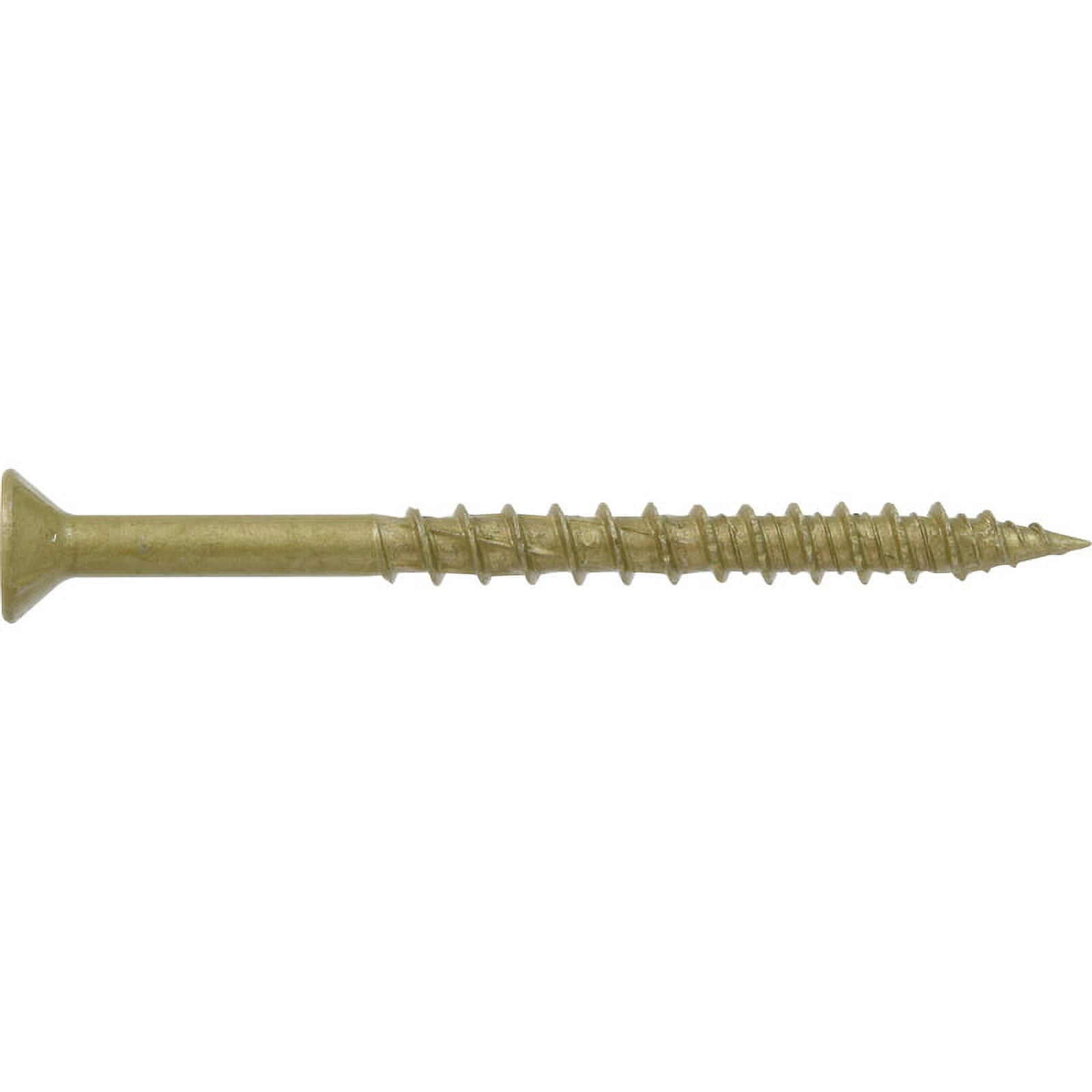 Power Pro Exterior Multi-Material Screws, #10 x 2-1/2", Steel, Epoxy, Bronze, 15 pack