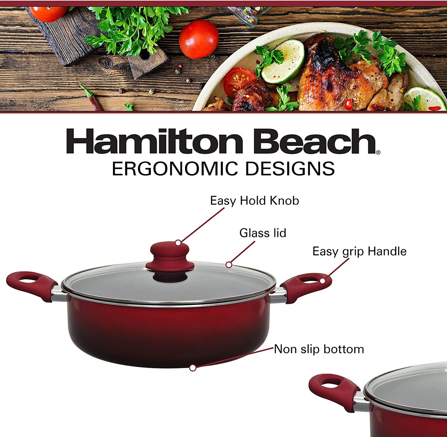 Hamilton Beach 45802B Blue 32 oz. Hot Pot 