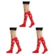 thumbnail image 2 of Qarigey 1 par de calcetines a rayas hasta la rodilla de arcoíris, cómodos, fáciles de combinar, apariencia de moda, medias antideslizantes, Type1 NO1, 2 of 6