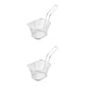 thumbnail image 1 of Ounissouiy Cesta para freír aperitivos Colador de aceite Cestas de acero inoxidable Colador de patatas fritas Accesorio de contenedor de almacenamiento de Plata 2piezas Ounissouiy CBP103391, 1 of 6